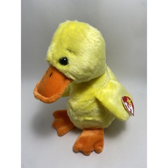 Ty Classic Quackers the Yellow Duck 2000 EUC With Paper Hang Tag - Picture 3 of 10